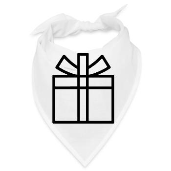 Kleine Geschenkbox - Bandana - Weiß - Vorne