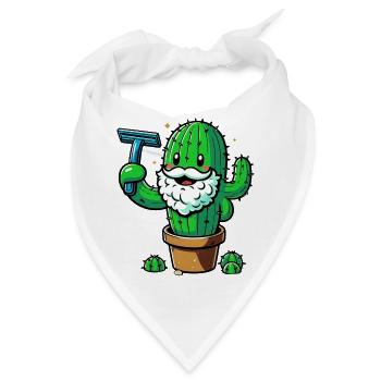 Cactus rasiert sich den Bart - Bandana - Weiß - Vorne