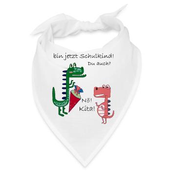 Schulkind Einschulung - Bandana - Weiß - Vorne
