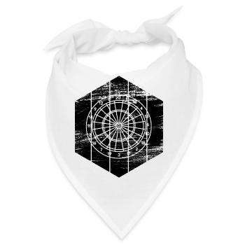 Dartscheibe - Bandana - Weiß - Vorne