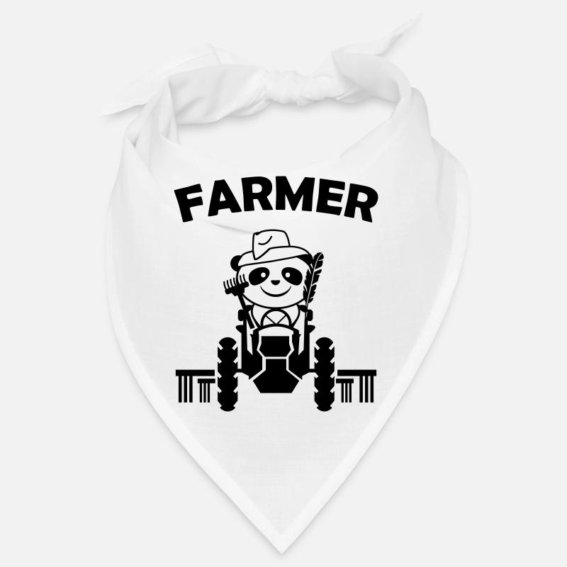 Panda Farmer Bandana