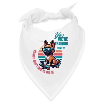 Hunde Training - Bandana - Weiß - Vorne