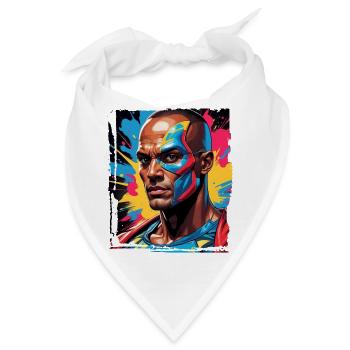 Porträt eines Sci-Fi-Superhelden - Bandana - Weiß - Vorne