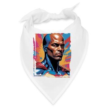 Porträt eines Sci-Fi-Superhelden - Bandana - Weiß - Vorne