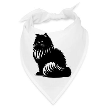 Perserkatze - Perser - Bandana - Weiß - Vorne