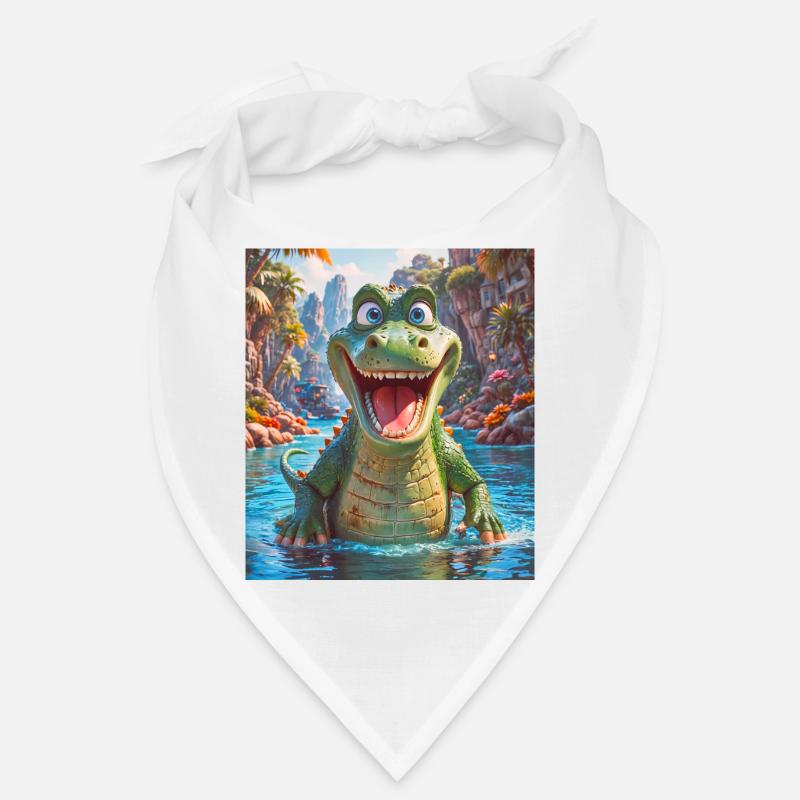 super süßes australisches Tier Down Under Krokodil Bandana