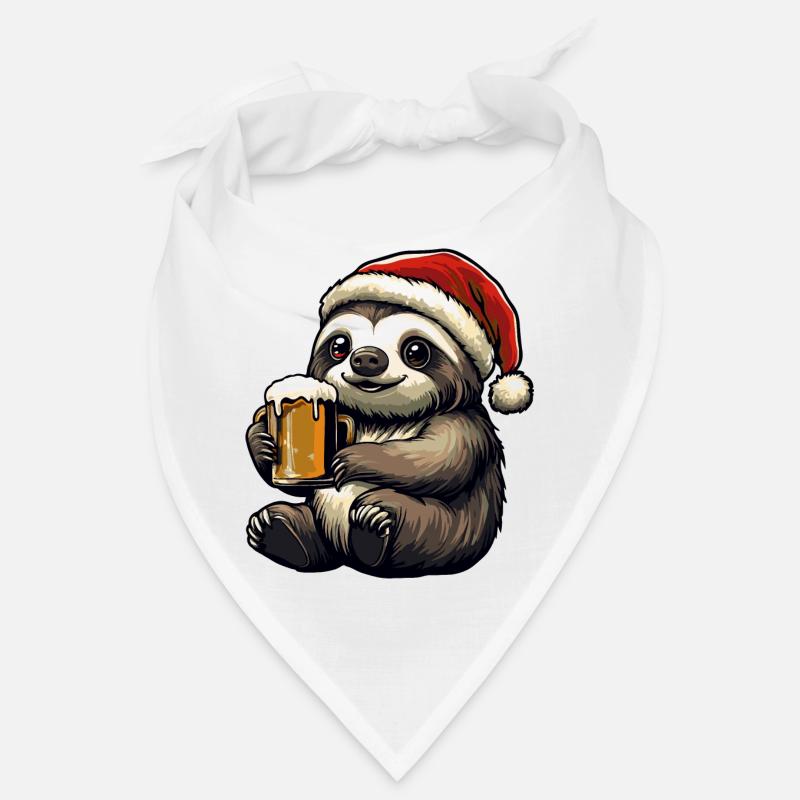 Faultier Weihnachten Bier Bandana