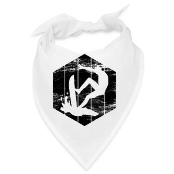 Surfen Skizze - Bandana - Weiß - Vorne