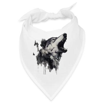 Die Wolfsangst, ein komplexes Phänomen - Bandana - Weiß - Vorne
