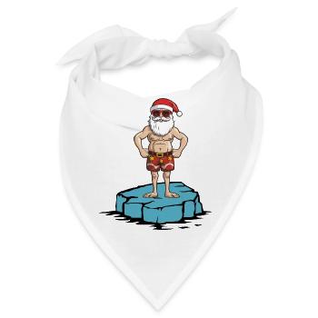 Weihnachtsmann Eisscholle - Bandana - Weiß - Vorne