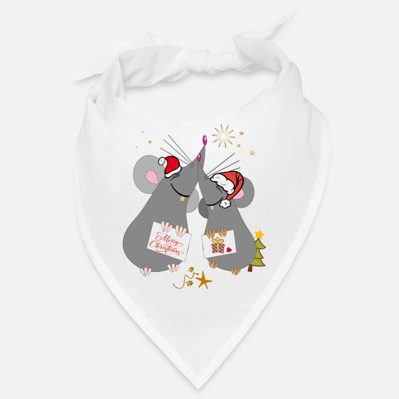 Weihnachten Merry Christmas Mäuse Bandana