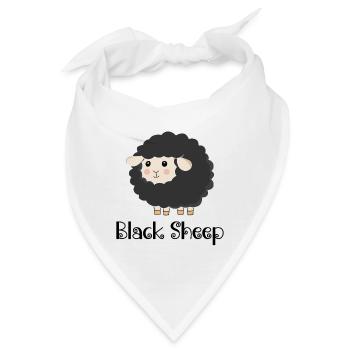 Schwarzes Schaf - Bandana - Weiß - Vorne