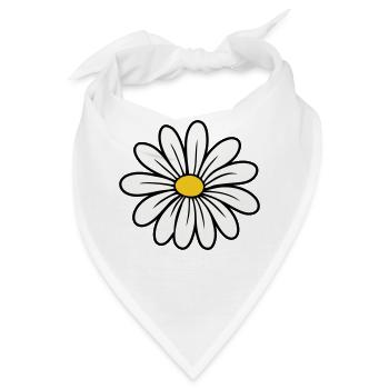 Gänseblümchen - Bandana - Weiß - Vorne