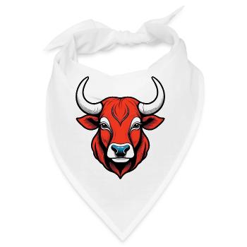 Mächtiger Stiergeist - Bandana - Weiß - Vorne