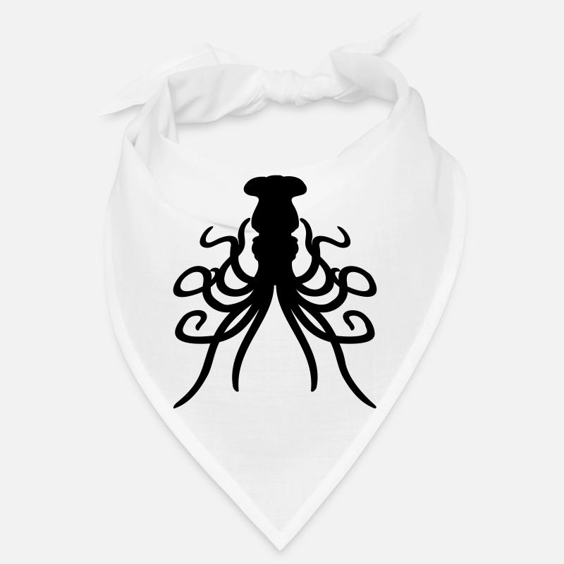 Pieuvre Pieuvre Pieuvre Calmar Céphalopode Silhouette Bandana