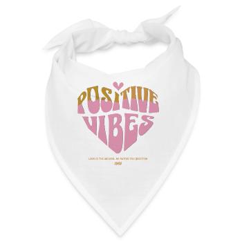 Positive Vibes – Good Energy - Bandana - Weiß - Vorne