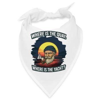 Wo befindet sich der Kai und diese Yacht daneben? - Bandana - Weiß - Vorne