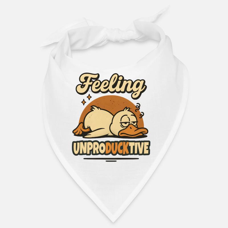 Feeling Unproductive Duck Duck Funny Bandana