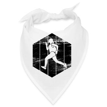 Läuferin - Bandana - Weiß - Vorne