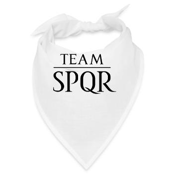 Team SPQR Logo Vektor Dunkel - Bandana - Weiß - Vorne
