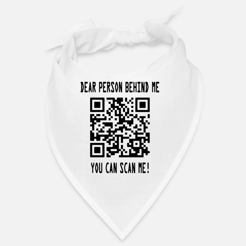 Scan me QR code for motivation Bandana