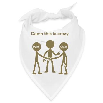 Schräger Matchstick Man Gen Z Humor Ironie - Bandana - Weiß - Vorne