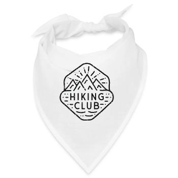 Wanderverein Wandergruppe Bergwanderung passend dazu - Bandana - Weiß - Vorne