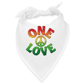 Life Is Better With Reggae Rasta Vibes Culture - Bandana - Weiß - Vorne