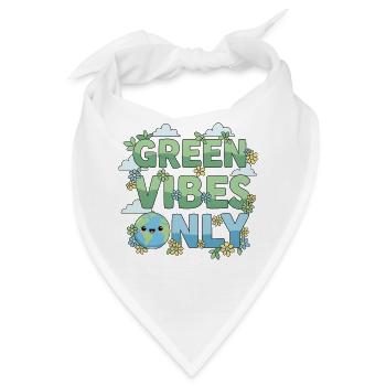 Green Vibes Only Eco Lifestyle - Bandana - Weiß - Vorne