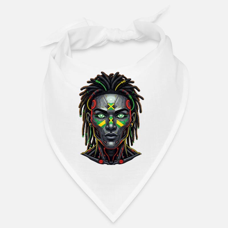 Cyber Rasta Jamaïque Reggae Future Vibes Bandana