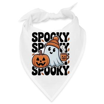 Halloween Spooky Ghost - Bandana - Weiß - Vorne
