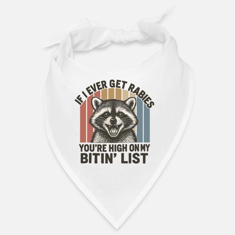 Rascal Raccoon High on Biting List Bandana
