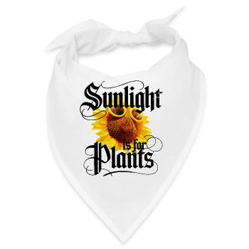 Sonnenlicht ist für Pflanzen - Bandana - Weiß - Vorne