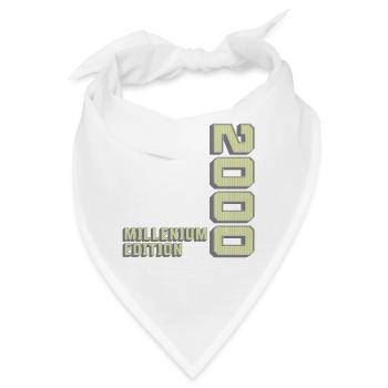 Millenium Edition, Geburtstagsgeschenk 2000er - Bandana - Weiß - Vorne