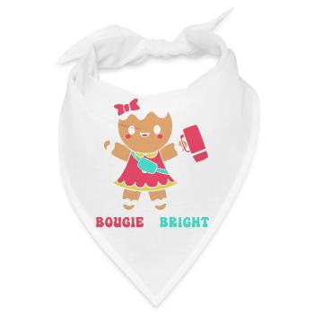 Lebkuchen Weihnachten Lebkuchenmann Gingerbread - Bandana - Weiß - Vorne