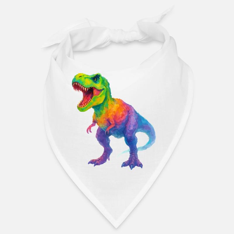 Colorful Gradient Dinosaur Bandana