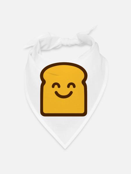 Cute Toast - Bandana - Weiß - Vorne