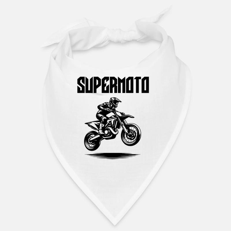 Conception Supermotard - Bandana - blanc
