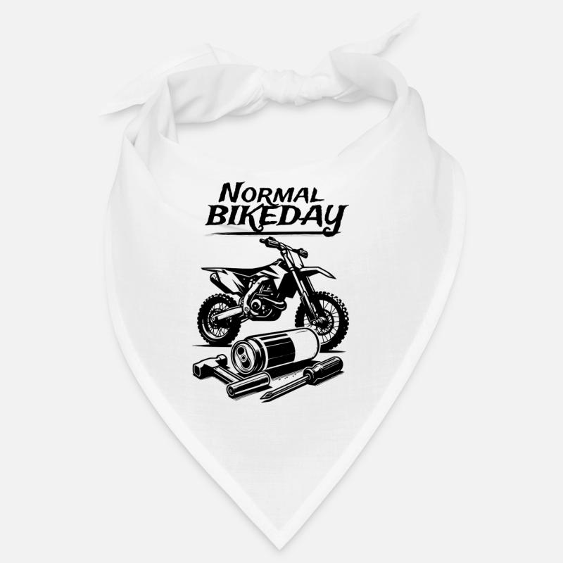 Normal Bikeday - Bandana - white
