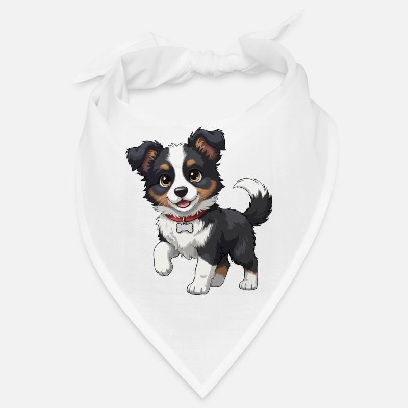 Border Collie Welpe süß Bandana