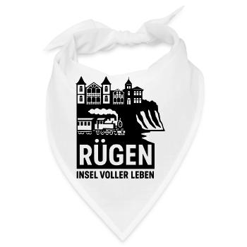 Rügen Insel voller Leben - Bandana - Weiß - Vorne