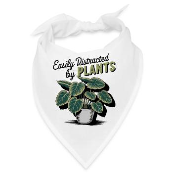 Botanischer Pflanzentopf Illustration - Bandana - Weiß - Vorne
