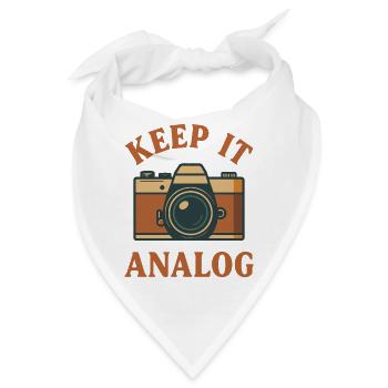 Bleib analog - Bandana - Weiß - Vorne