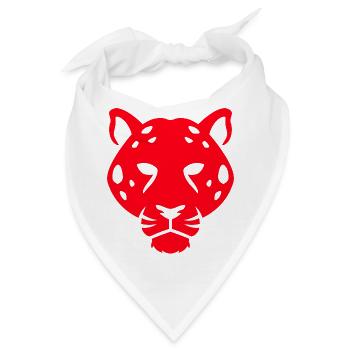 Panther Head Digitale Kunst - Bandana - Weiß - Vorne