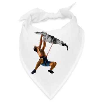 Kletterzug am Fels - Bandana - Weiß - Vorne