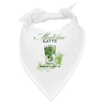 Matcha Latte Happiness Iced Matcha - Bandana - Weiß - Vorne