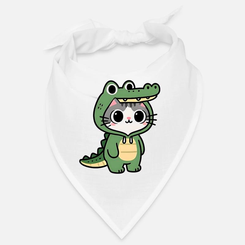 Chat crocodile Kawaii Bandana