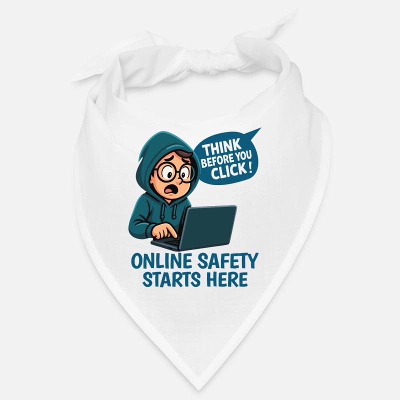 Think Before You Click - Online Security Bandana
