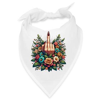 Floral Rebellion - Bandana - Weiß - Vorne