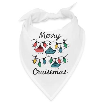Merry Cruisemas Weihnachten Kreuzfahrt - Bandana - Weiß - Vorne